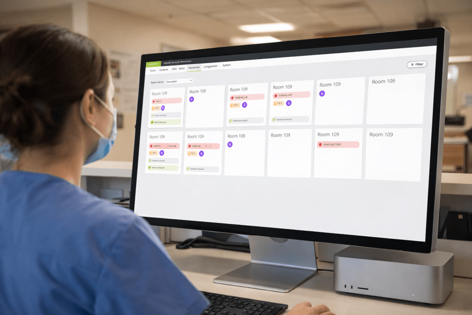 Vista completa de la planta con el Nurse Hub
