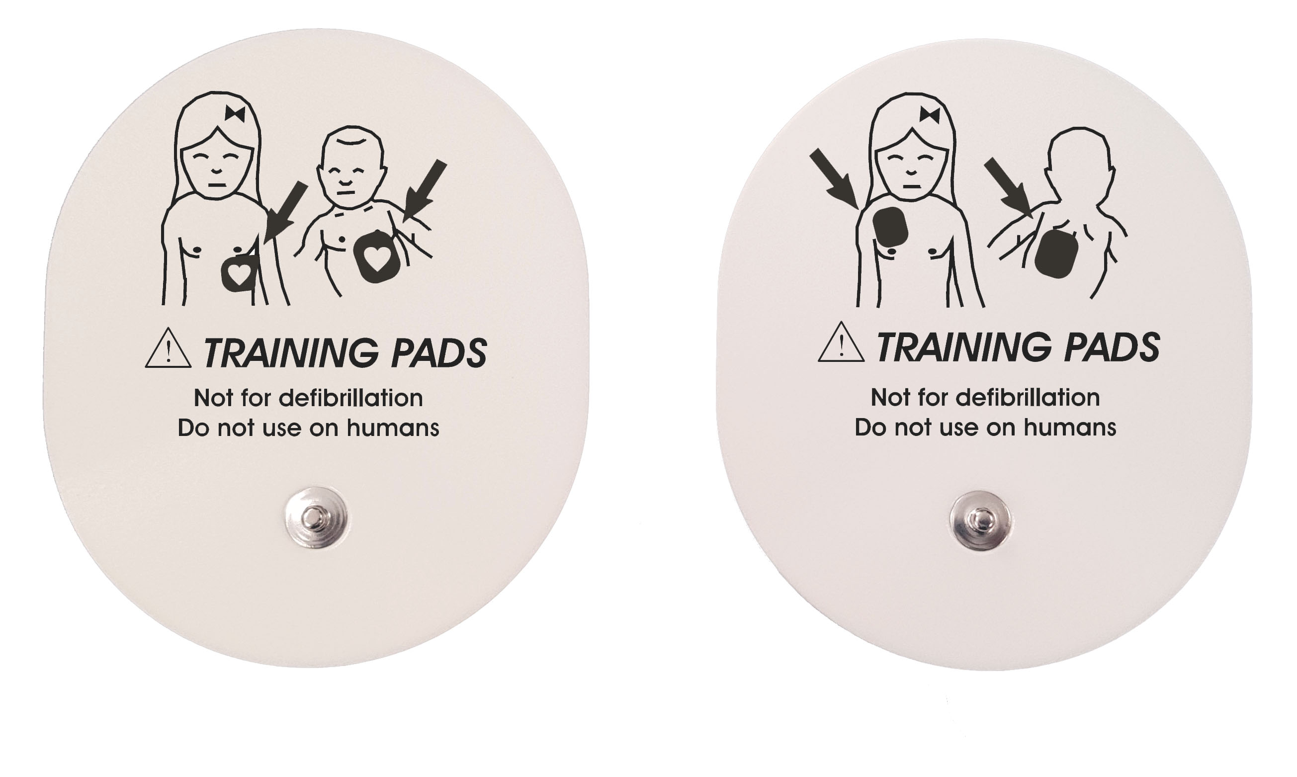 F7999P — Pair of paediatric trainer pads, with snap connection